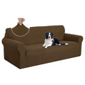 Oversized Stretch Couch Cover Slipcover (Brown / Xl Sofa)