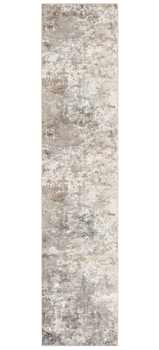 2x10 Washable Runner Rug for Hallway (Brown Grey / 2' x 10' (Runner))