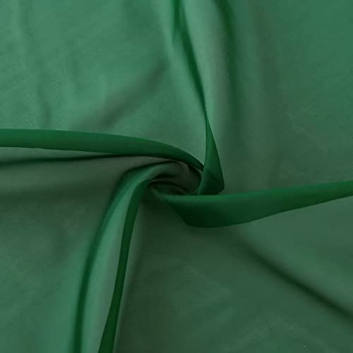 Sheer Voile Window Treatment Rod Pocket Curtain Panels for Kitchen Bedroom Living Room Drapes Sunlight Filtering Privacy Semi Home Decor Assorted Colors Sizes (Foliage Green / 52"W x 63"L (Pack of 2))