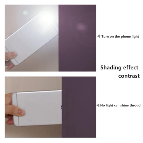 100% Blackout Lined Curtains (Plum / 42"W x 63"L (Pack of 2))