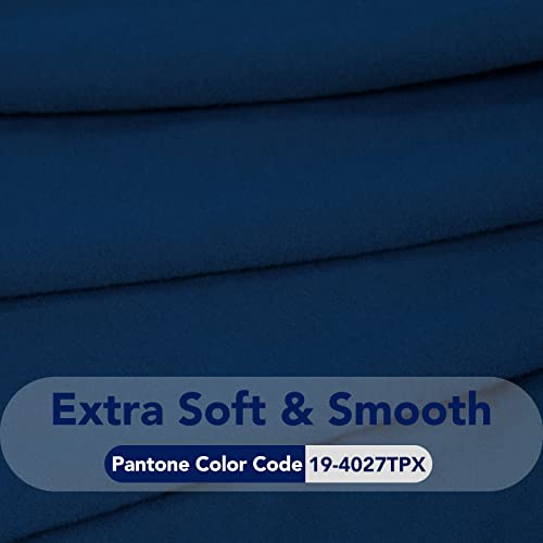 Super Stretch Chair Covers Fleece Couch Covers for Sofa Navy (Small Chair / Navy)