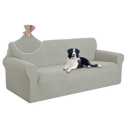 Oversized Stretch Couch Cover Slipcover (Taupe / Xl Sofa)
