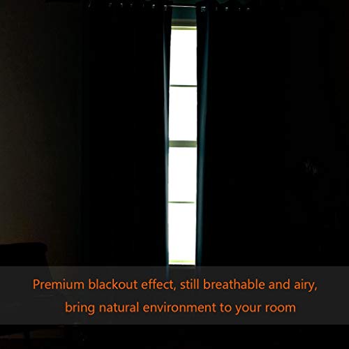 Blackout Patio Curtains 100 x 96 Inches for Sliding Door Extral Wide Blackout Curtain Panels Thermal Insulated Room Divider (100"W x 96"L (Pack of 1) / Fog)