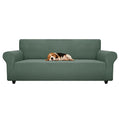 Stretch Oversized Couch Cover Universal Sofa Covers for Living Room Dogs Pet Furniture Protector Spandex Extra Large Sofa Slipcovers with Anti Slip Foam Sticks (Pea Green / X-Large (92"-115"))