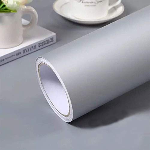 Gray Self Adhesive Wallpaper SelfA (Gray / 15.7" x 236.2")