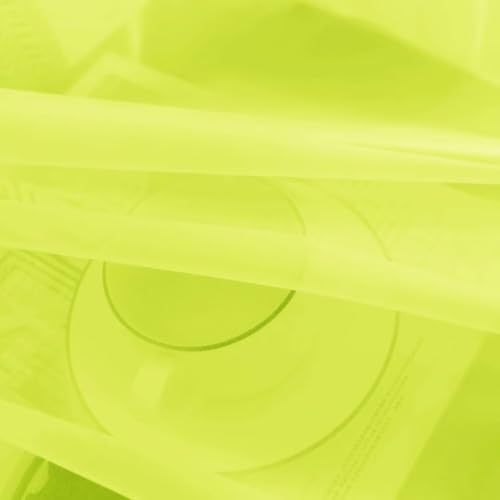 Basic Rod Pocket Sheer Voile Window Curtain Panels Chartreuse 1 Pair 2 Panels 52 Width 72 Inch Long for Kitchen Bedroom Children Living Room Yard（Chartreuse (Chartreuse / 52"W x 72"L (Pack of 2))