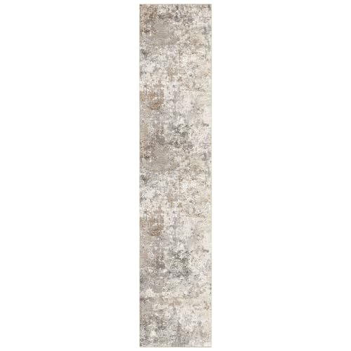 3x12 Washable Runner Rug for Hallway (Brown Grey / 3' x 12' (Runner))