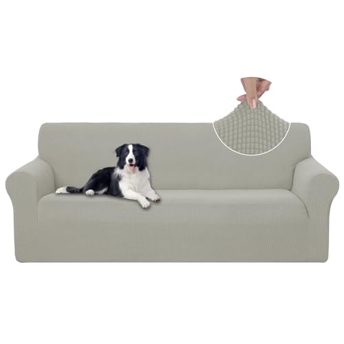 Stretch Couch Cover Slipcover for 3 Cushion Sofa (Taupe / Sofa)