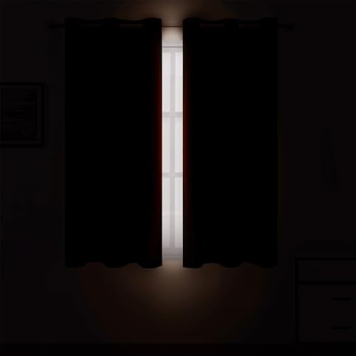 Chocolate Brown Blackout Curtains 34 x 54 Inch Length (Chocolate Brown / 34"W x 54"L (Pack of 2))