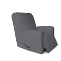 Stretc Recliner Chair Covers Fleece Soft Couch Covers for Sofa (Small Recliner Chair / Grey)