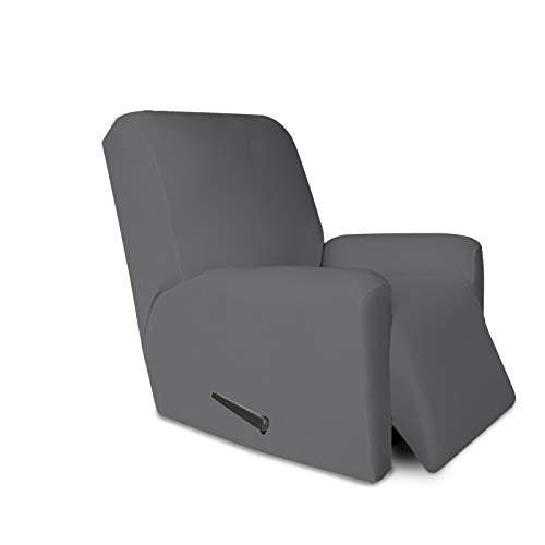 Stretc Recliner Chair Covers Fleece Soft Couch Covers for Sofa (Small Recliner Chair / Grey)