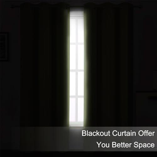 Sage Green Thermal Blackout Curtains (Sage Green / 38"W x 63"L (Pack of 2))