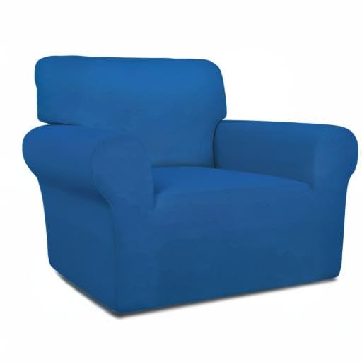 Stretch Chair Covers Fleece Couch Covers for Sofa Classic Blue (Small Chair / Classic Blue)