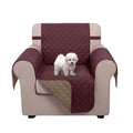 Reversible Oversized 28''Chair Covers (Burgundy/Tan / 28''oversized Armchair)
