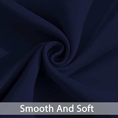 Navy Blue Room Darkening Curtains 84 inch Sliding Door Drapes (Navy Blue / 52"W x 84"L (Pack of 1))