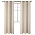 Champagne Room Darkening Curtains 84 Inch for Living Room (Champagne / 42"W x 84"L (Pack of 2))
