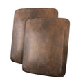 Leather Look Couch Cushion Covers Sofa Seat Slipcovers Sets Couches Furniture Protector for Sectional Armchair Loveseat Pets Kids Stretch Spandex Fabric (2 Cushion Sofa / Dark Brown)