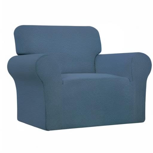 Stretch Oversized Chair Slipcover with Arm Washable Bluestone (Small-XL Chair / Bluestone)