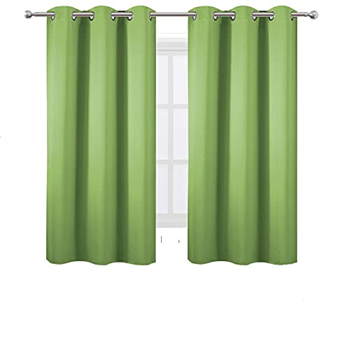Light Green Thermal Blackout Curtains (Light Green / 38"W x 63"L (Pack of 2))