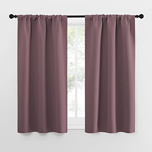 Kitchen Curtains (Dry Rose / 34"W x 54"L (Pack of 2))