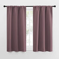 Kitchen Curtains (Dry Rose / 34"W x 54"L (Pack of 2))