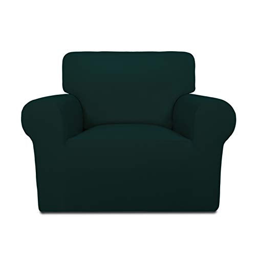 Super Stretch Chair Covers Fleece Couch Covers for Sofa Deep Teal (Small Chair / Deep Teal)