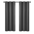 Room Darkening Curtains 42x72 inch Length Charcoal Grey (Charcoal Grey / 42"W x 72"L (Pack of 2))