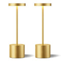 Cordless Rechargeable Table Lamp (Light Gold / 2 Pack)