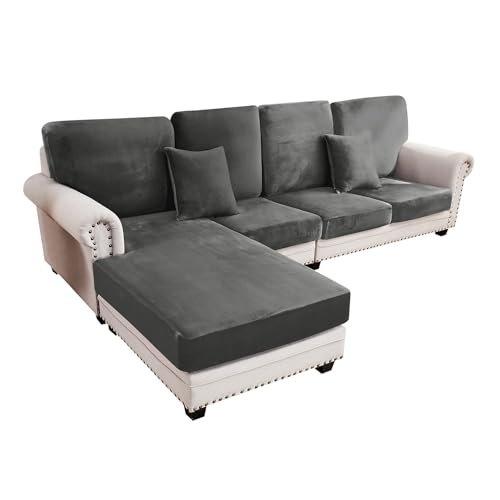 Couch Cover 4 (Grey / 3 Seater + Chaise)