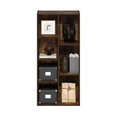 LUDER Book Shelf (Amber Pine / 7-Cube)
