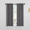 Grey Blackout Curtain Panels for Bedroom (Grey / 29"W x 40"L (Pack of 2))