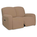 Super Stretch Loveseat Recliner Sofa Couch Cover with Pocket (Medium Recliner Loveseat / Camel)