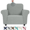 Chair Cover with Arms (- Light Grey / Small (30"-47"))