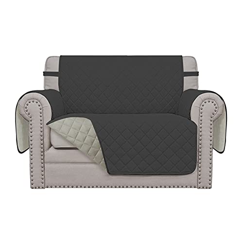 Reversible Couch Cover (Darkgray/Beige / Small-XL Chair)