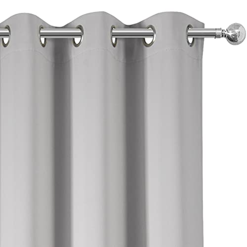 Blackout Curtains 42 x 95 inch (Light Grey / 42"W x 95"L (Pack of 2))
