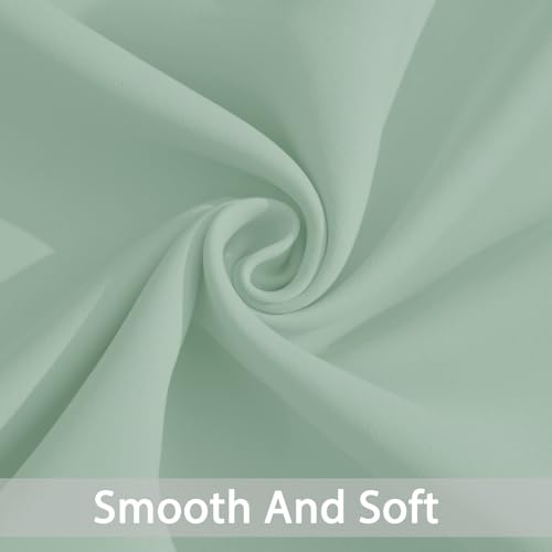 Room Darkening Curtains 52x96 inch Light Sage Green (Light Sage Green / 52"W x 96"L (Pack of 2))