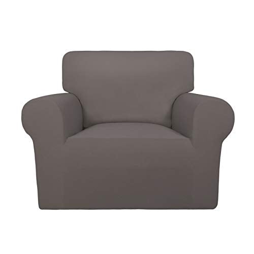 Super Stretch Chair Covers Fleece Couch Covers for Sofa Taupe (Small Chair / Taupe)