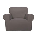 Super Stretch Chair Covers Fleece Couch Covers for Sofa Taupe (Small Chair / Taupe)