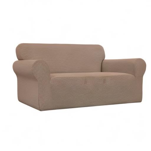 Stretch Loveseat Couch Covers Washable Camel (Medium Loveseat / Camel)