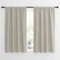 Blackout Curtains for Living Curtains (Natural / 42"W x 54"L (Pack of 2))