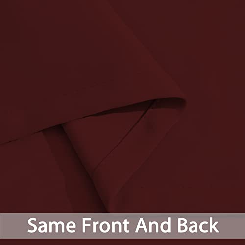 Room Darkening Curtains 62x84 inch Length Burgundy Red (Burgundy Red / 62"W x 84"L (Pack of 2))