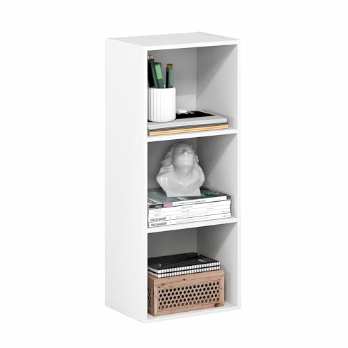 LUDER Book Shelf (White / 3-Tier Cube)