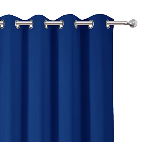 Blackout Curtains 52 x 63 inch (Royal Blue / 52"W x 63"L (Pack of 2))