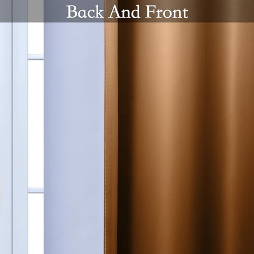 Ombre Gradient Burnt Orange White to Gray Curtains Bedroom 84L (52"W x 84"L (Pack of 2) / Burnt Orange and White)