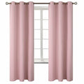Pink Room Darkening Curtains 72 Inch for Bedroom (Baby Pink / 42"W x 72"L (Pack of 2))