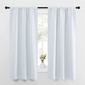 Greyish White Window Curtain Panels (Greyish White / 34"W x 63"L (Pack of 2))