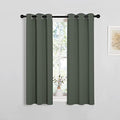 Blackout Curtain Panels for Living Room (Dark Mallard / 29"W x 45"L (Pack of 2))