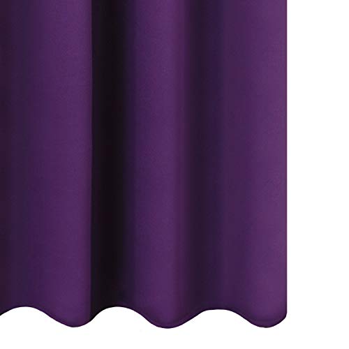 Purple Thermal Blackout Curtains (Purple / 52"W x 95"L (Pack of 2))