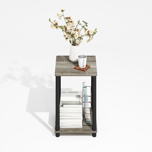 Modern Toolless 2 (Grey Oak / 2-Tier, Round Tubes)