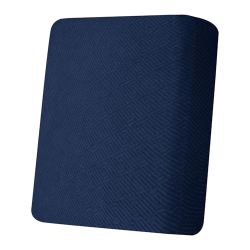 1 Piece Stretch Couch Cushion Covers Individual Sofa Slipcovers (Single Seat Cushion/Backrest / Navy Blue)
